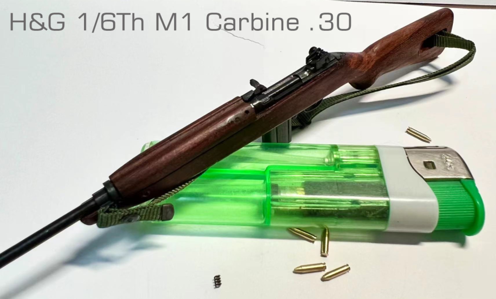 零元拍：H&G 1/6 M1卡宾 V2.0 模型，这只就是我用来拍图片的这只，所见即所得。