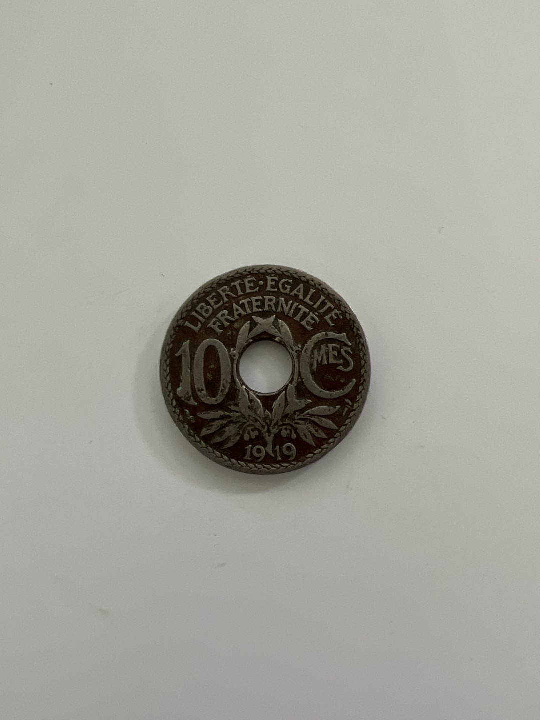 泡泡堂外币首拍 法国1919年10C