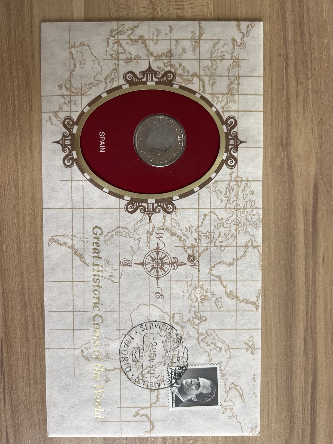 泡泡堂外币首拍 西班牙1957年原光5比塞塔