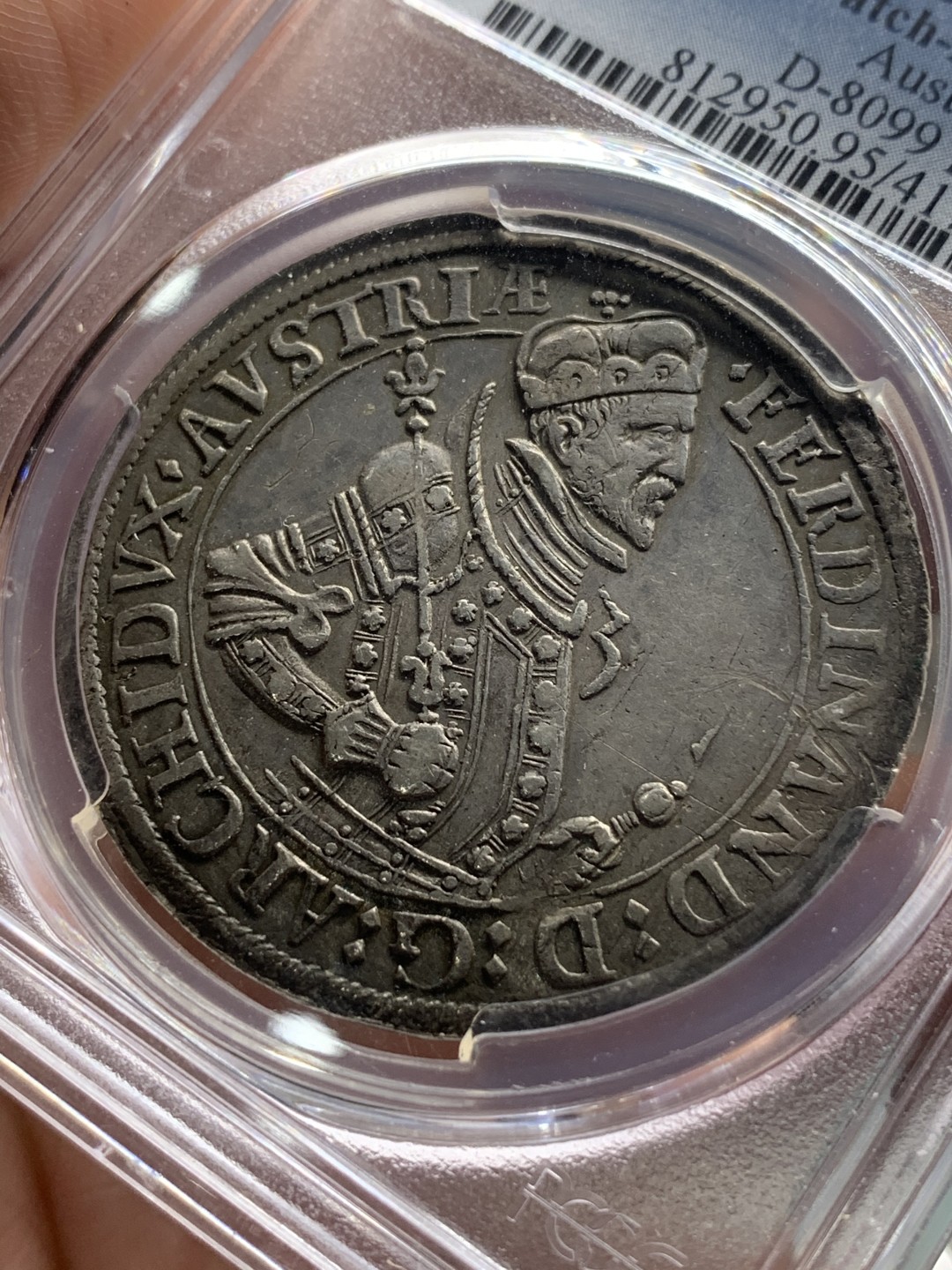 《竞宝斋》中天佳节（端午节特拍）6月12日-周日-第64场 PCGS XF 1564-1595年 神圣罗马帝国 斐迪南  泰勒大银币 原味包浆 细节保存的非常不错  老泰勒在稳步攀升