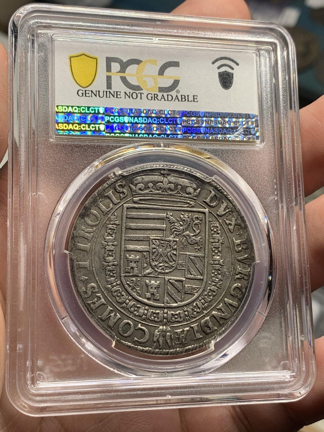 《竞宝斋》中天佳节（端午节特拍）6月12日-周日-第64场 PCGS XF 1564-1595年 神圣罗马帝国 斐迪南  泰勒大银币 原味包浆 细节保存的非常不错  老泰勒在稳步攀升