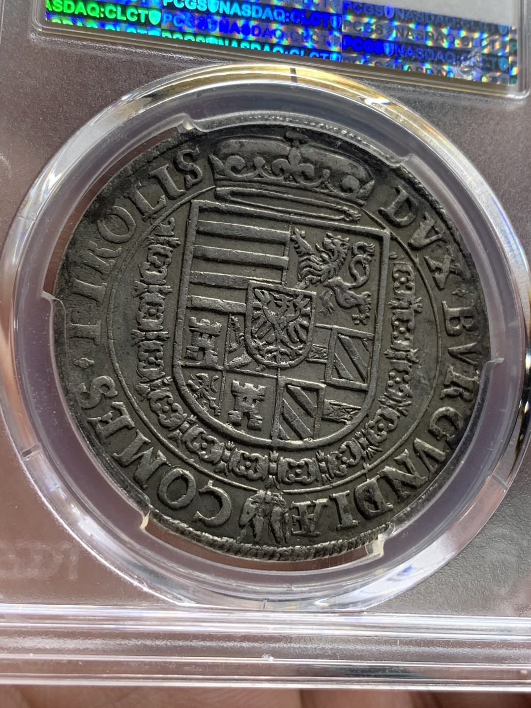 《竞宝斋》中天佳节（端午节特拍）6月12日-周日-第64场 PCGS XF 1564-1595年 神圣罗马帝国 斐迪南  泰勒大银币 原味包浆 细节保存的非常不错  老泰勒在稳步攀升