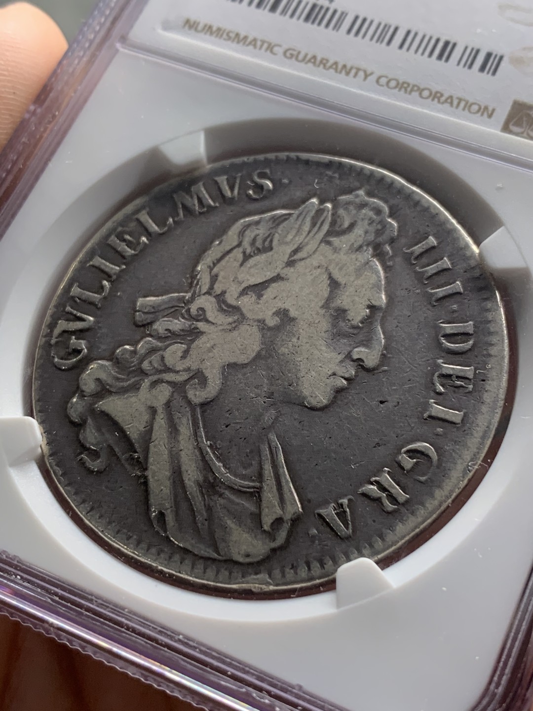 《竞宝斋》中天佳节（端午节特拍）6月12日-周日-第64场 NGC VF20 英国威廉三世 1695 克朗银币 比较1696年份要少，有分不易