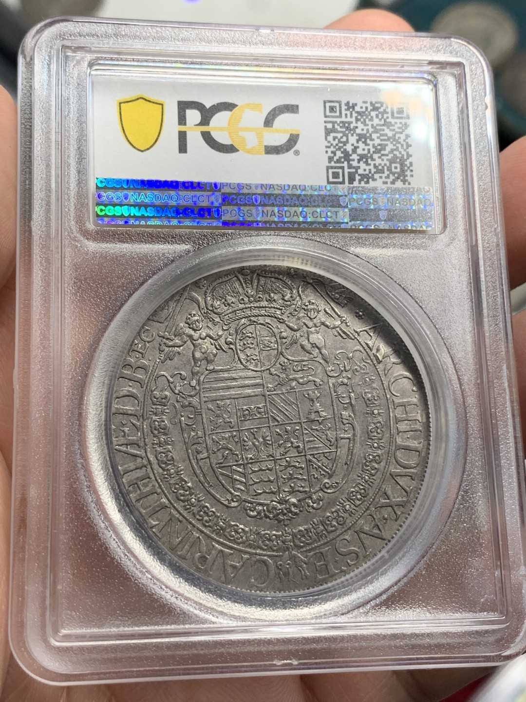 《竞宝斋》中天佳节（端午节特拍）6月12日-周日-第64场 PCGS冠军分 MS62 1657年神圣罗马帝国费迪南三世泰勒 加厚盒子，稀少圣维特厂出品，P盒唯一评级记录，接近400年的均匀铁灰色包浆，状态极佳
