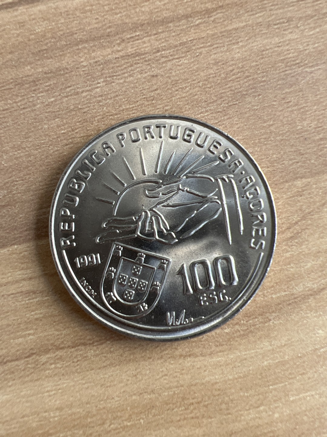 泡泡堂第二期 世界硬币专场，全场20包邮 葡萄牙1891年100埃