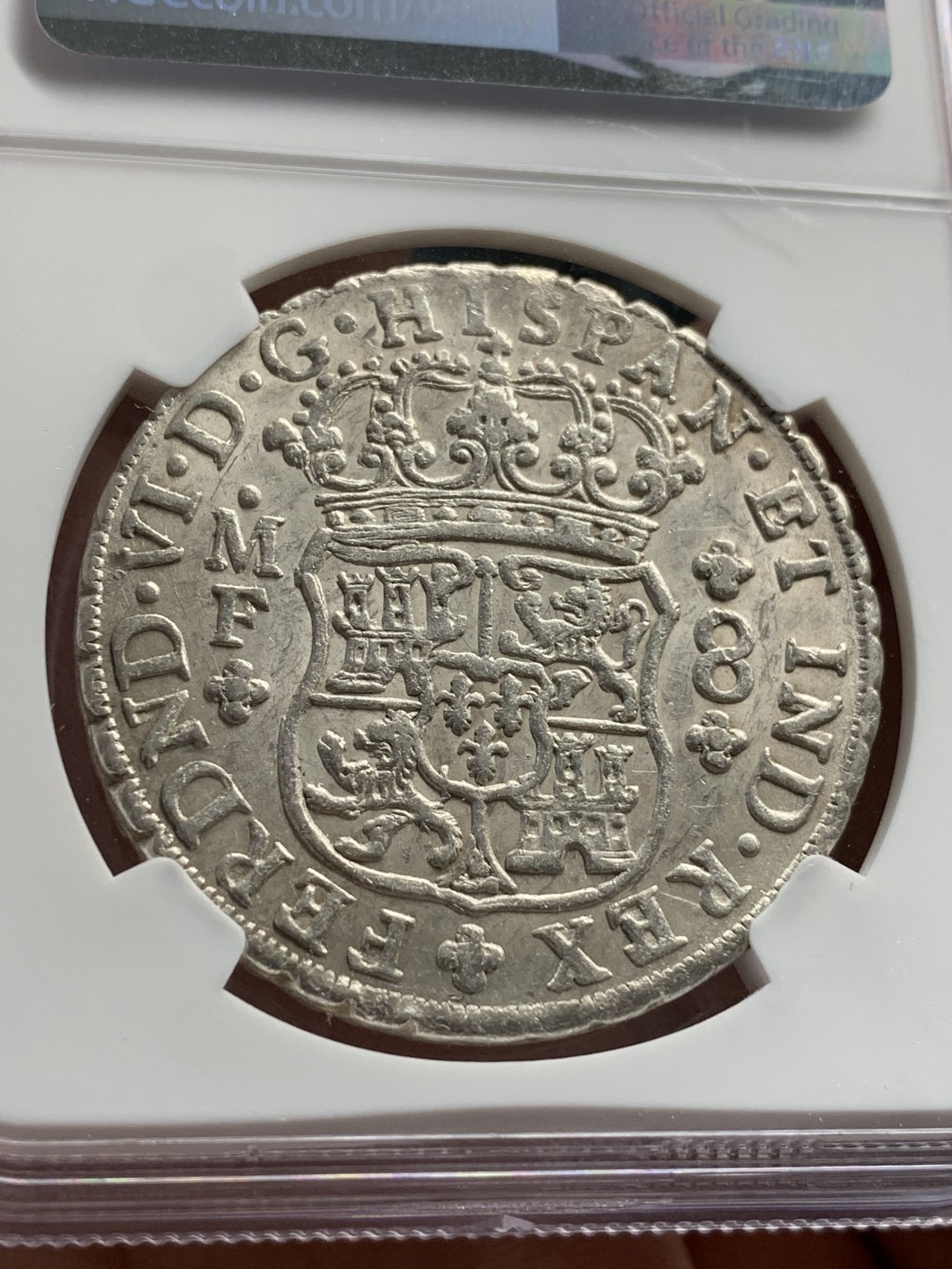 《竞宝斋》中天佳节（端午节特拍）6月12日-周日-第64场 NGC-UNCD  墨西哥地球双柱 1751  8里亚尔    双面深打 状态非常不错  热门品种  SBP拍卖都是千刀