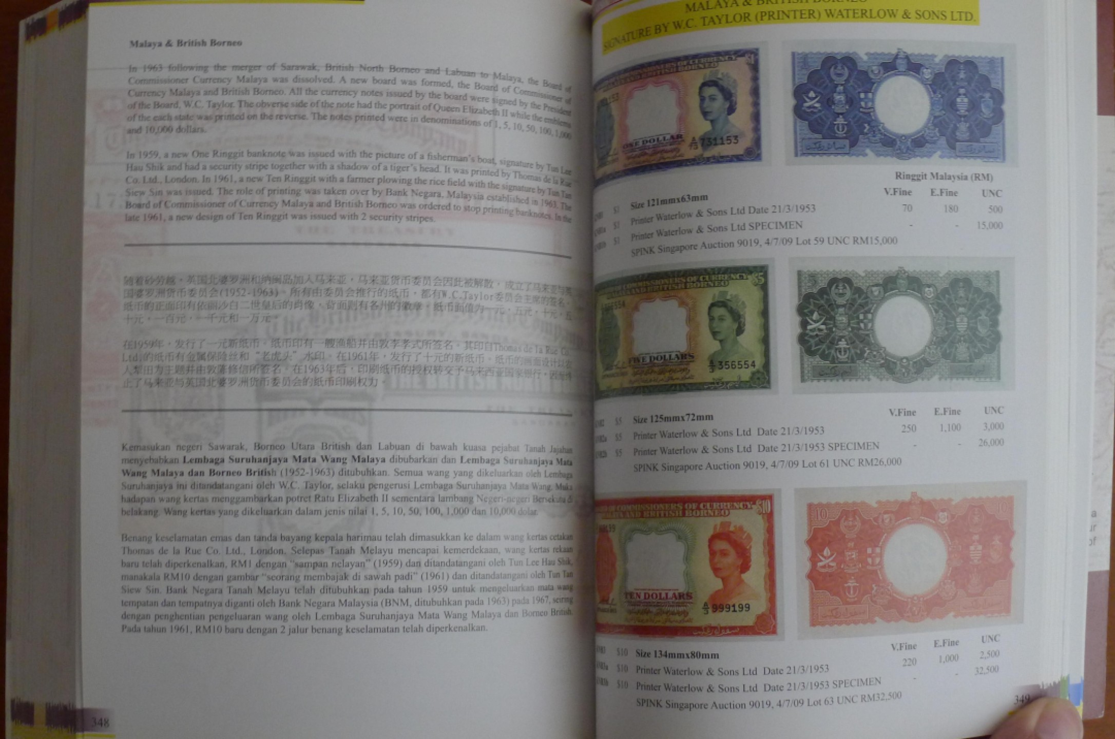 世界钱币章牌书籍专场拍卖第57期 马来西亚+文莱+新加坡 钱币目录