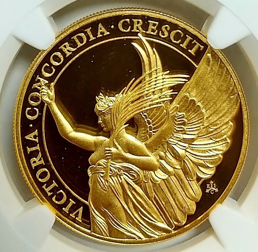 2021年胜利的美德:胜利5英镑1盎司proof金币