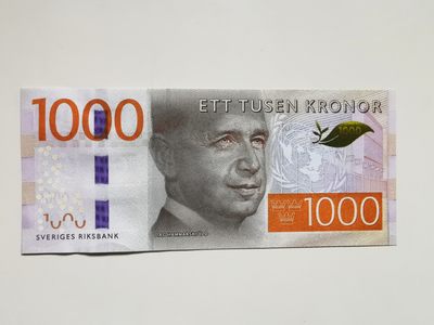 《张总收藏》61期——冠军外币 瑞典1000克朗全新UNC 2015年，某宝无货，上涨品种，感觉比大胡子少很多