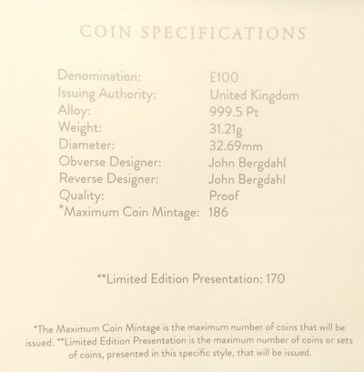 2022年英国白金朱比利piefort proof白金货币