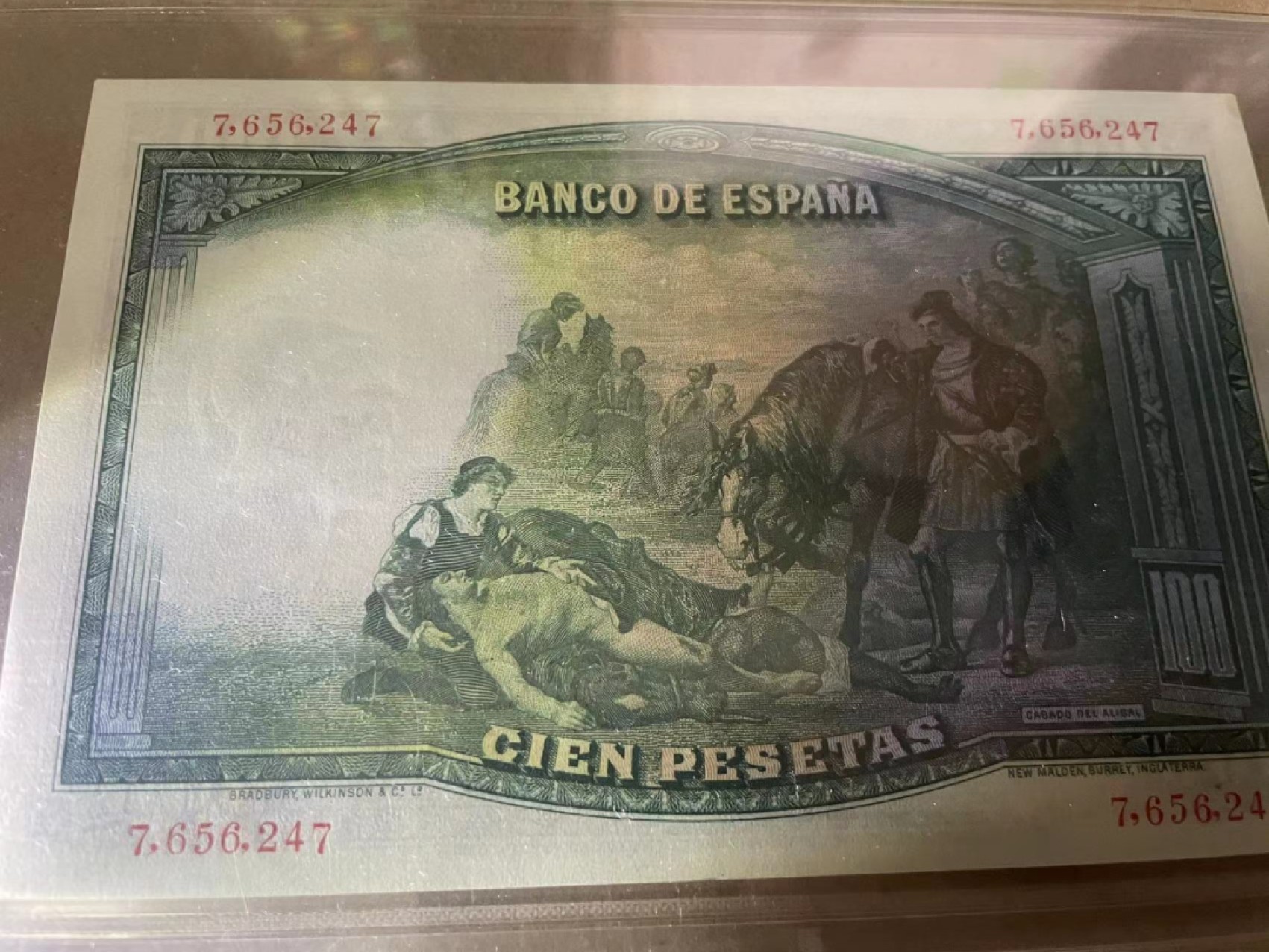 【Blue Auction】✨世界纸币精拍第192期——大蚂蚁&大胡子 【一组2张】西班牙100比塞塔一组 AU/UNC