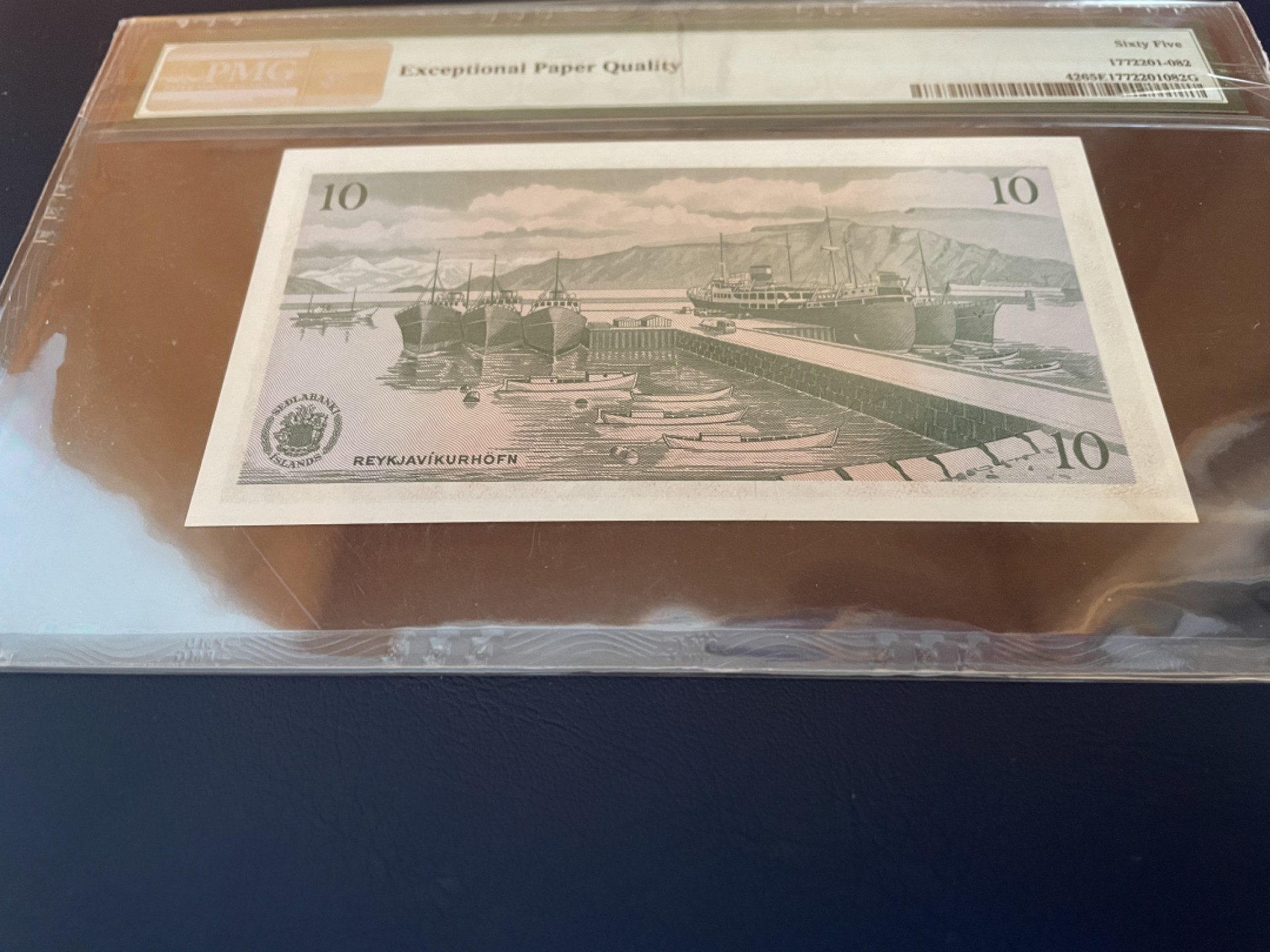 【Blue Auction】✨世界纸币精拍第192期——大蚂蚁&大胡子 冰岛 1961年10克朗 PMG65EPQ BWC出品