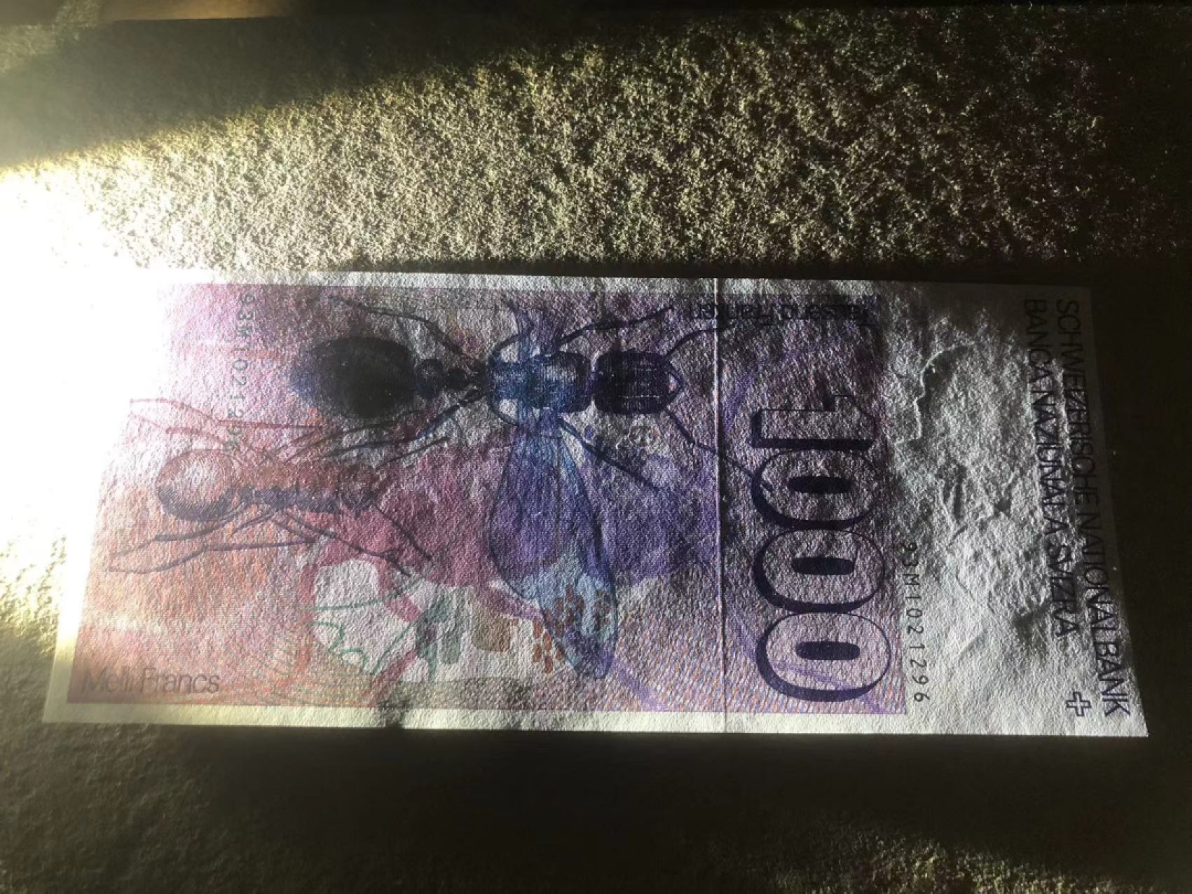 【Blue Auction】✨世界纸币精拍第192期——大蚂蚁&大胡子 【无47】瑞士 1993年1000法郎 经典大蚂蚁 全新UNC