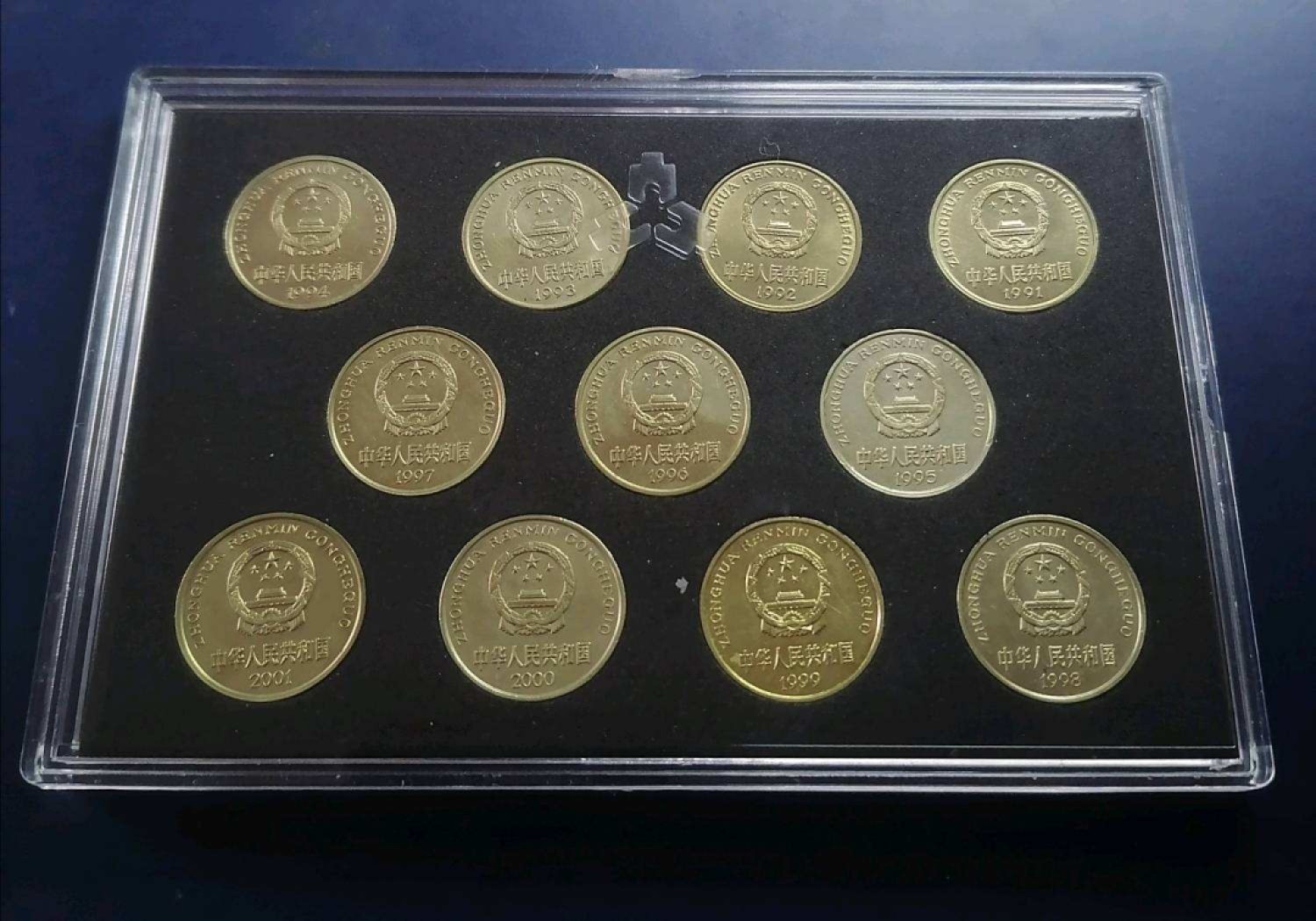 藏品阁（第六期）各种评级钱币实时专场 梅花五角（91-01年）