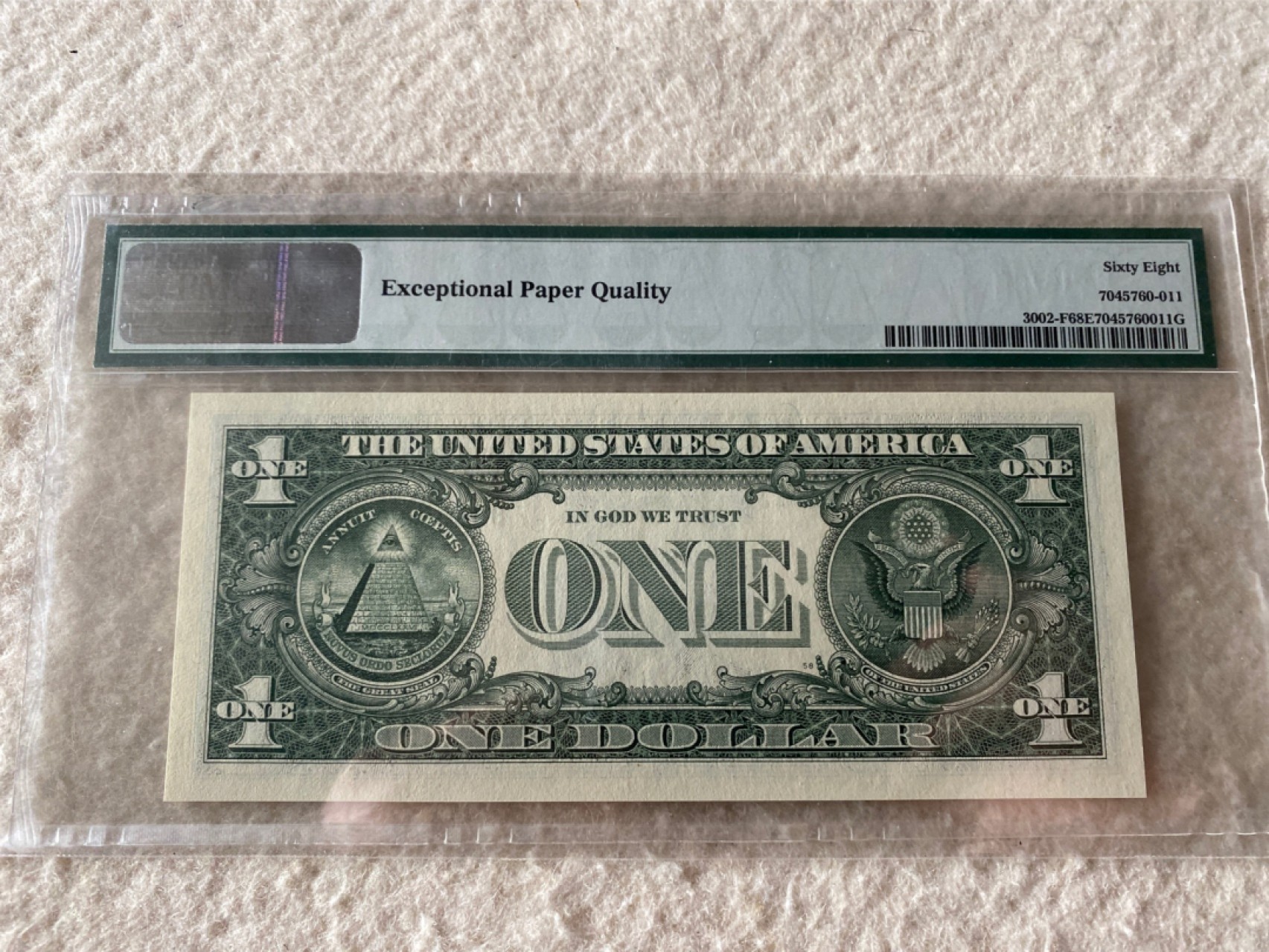 收藏联盟Quantum Auction第167期拍卖 今晚开拍 欢迎参与关注哦 2013年美国1美元 数三组合狮子头豹子尾号 高分 PMG68E