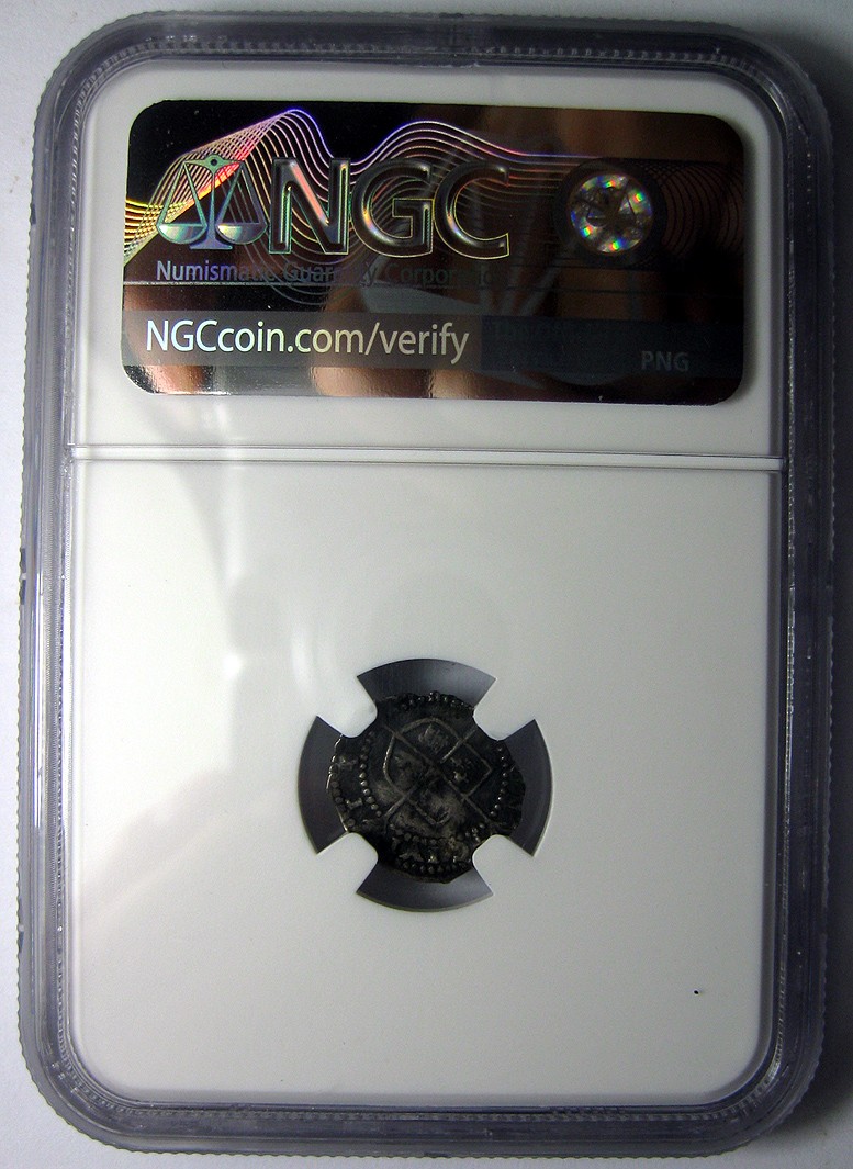 NGC-VF英国钱币,罕见1600年伊丽莎白一世1便士银币