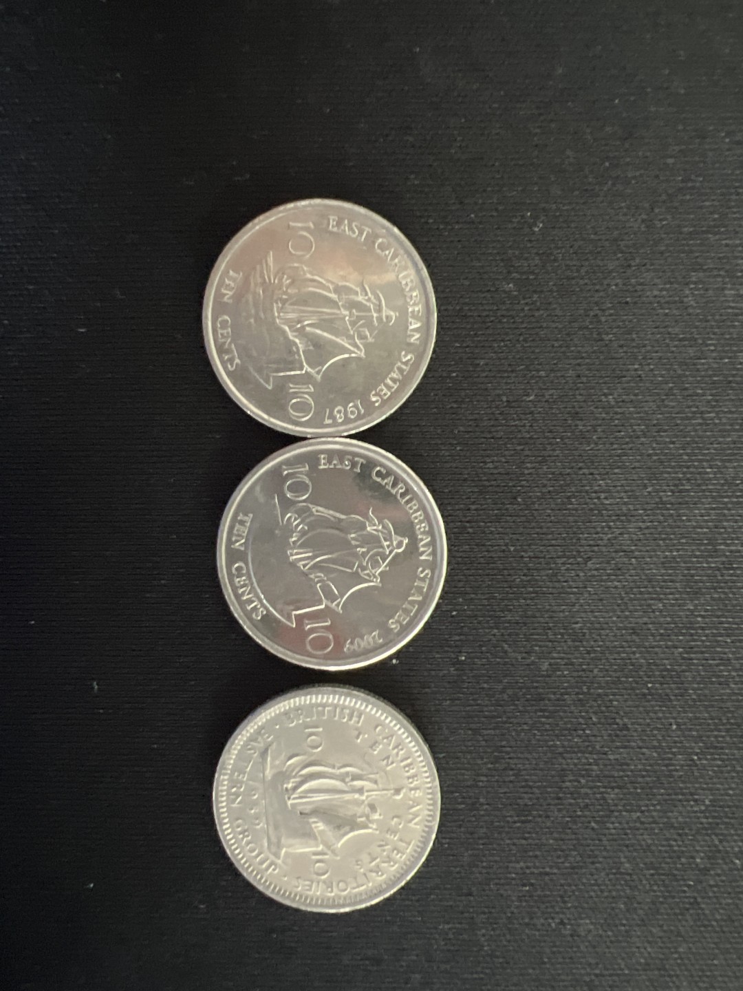 泡泡堂第二期 世界硬币专场，全场20包邮 东加勒比十分三种