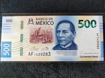 《张总收藏》61期——冠军外币 墨西哥500比索全新UNC 2017年鲸鱼