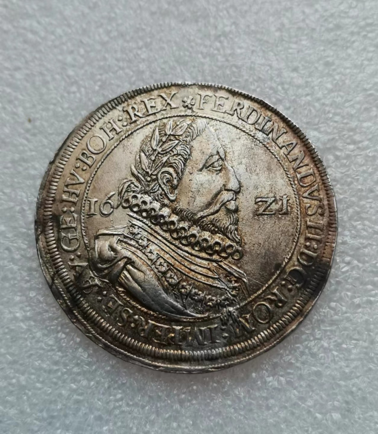 瓶子🏺第43期拍卖会 神圣罗马帝国1621年斐迪南二世1泰勒大银币 稀少版