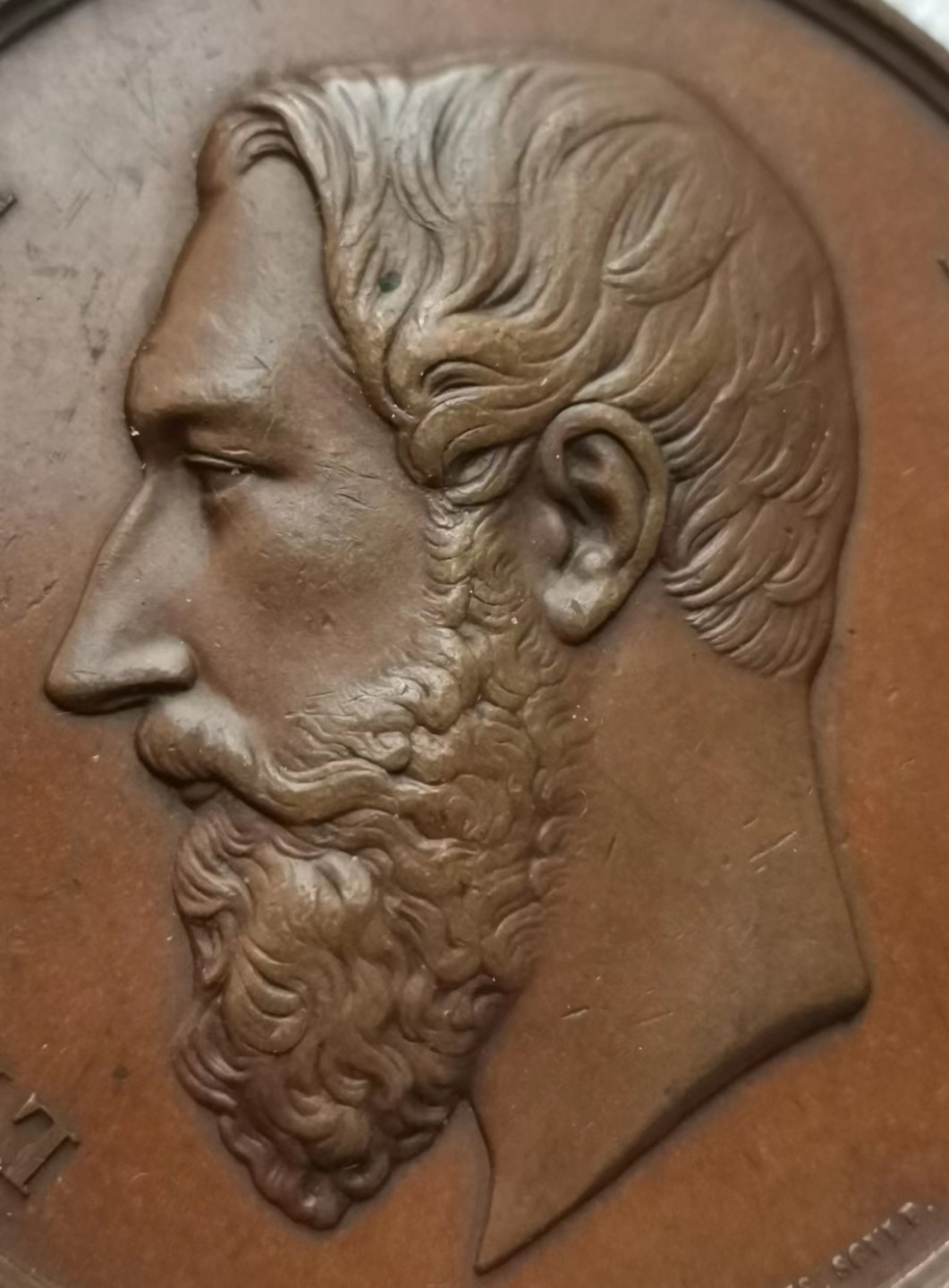 瓶子🏺第43期拍卖会 1869年比利时第一届古典音乐节铜章