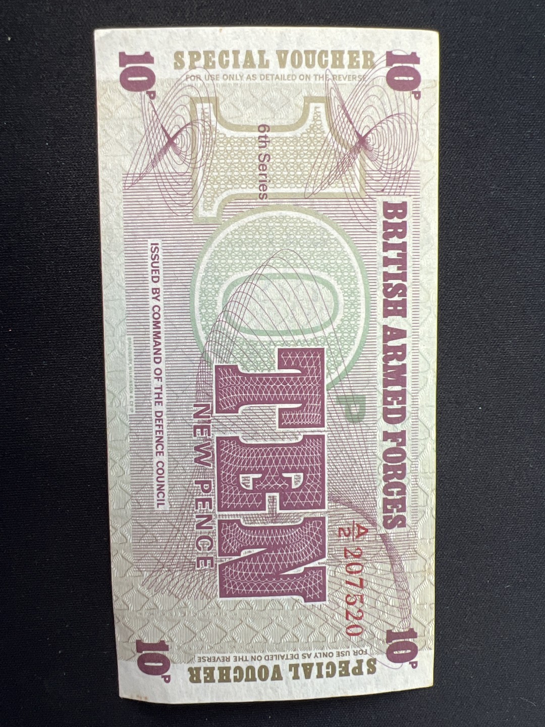 泡泡堂第三期 纸币专场（外国特价老纸币） 英国十便士军票