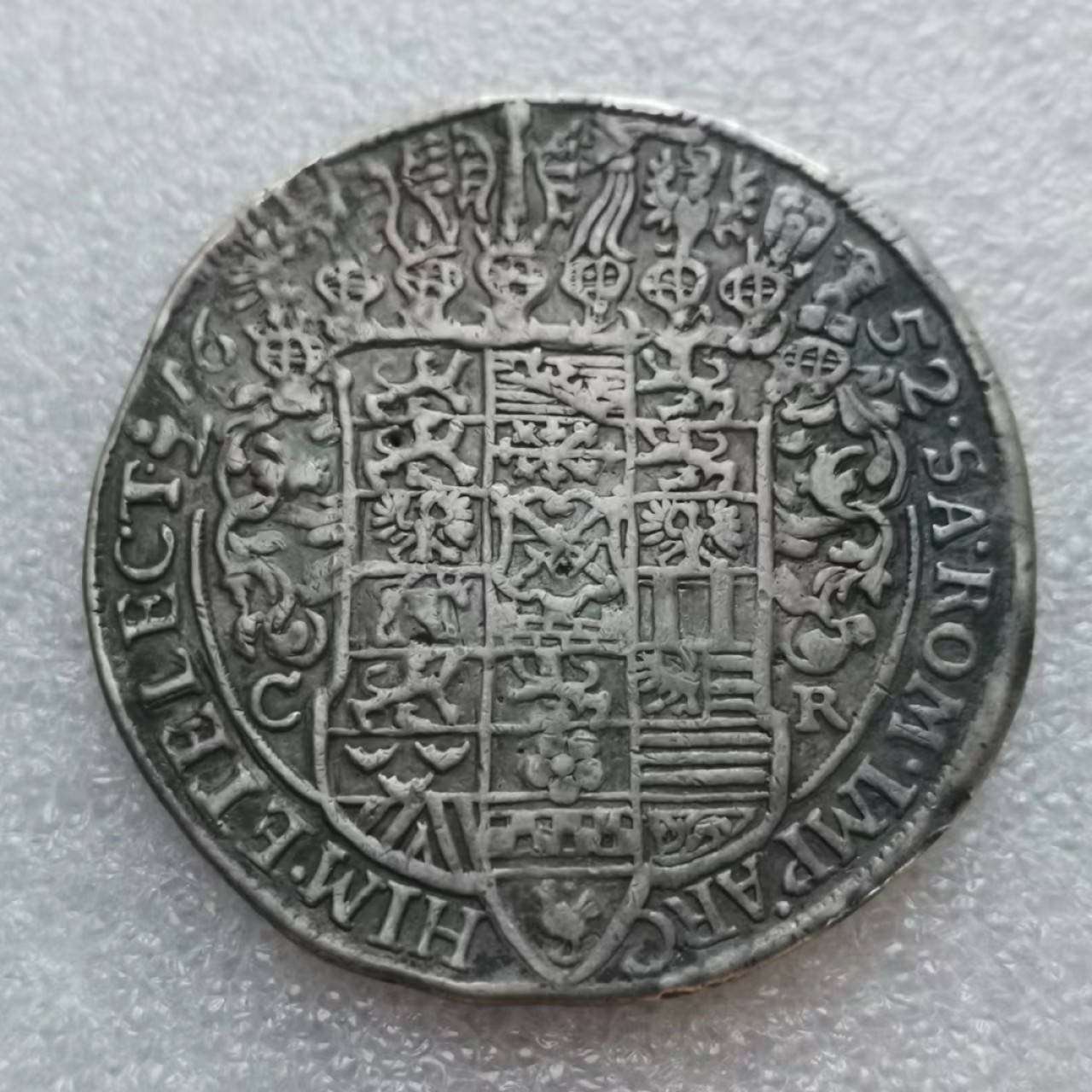 瓶子🏺第43期拍卖会 神圣罗马帝国1652年萨克森选帝侯1泰勒大银币