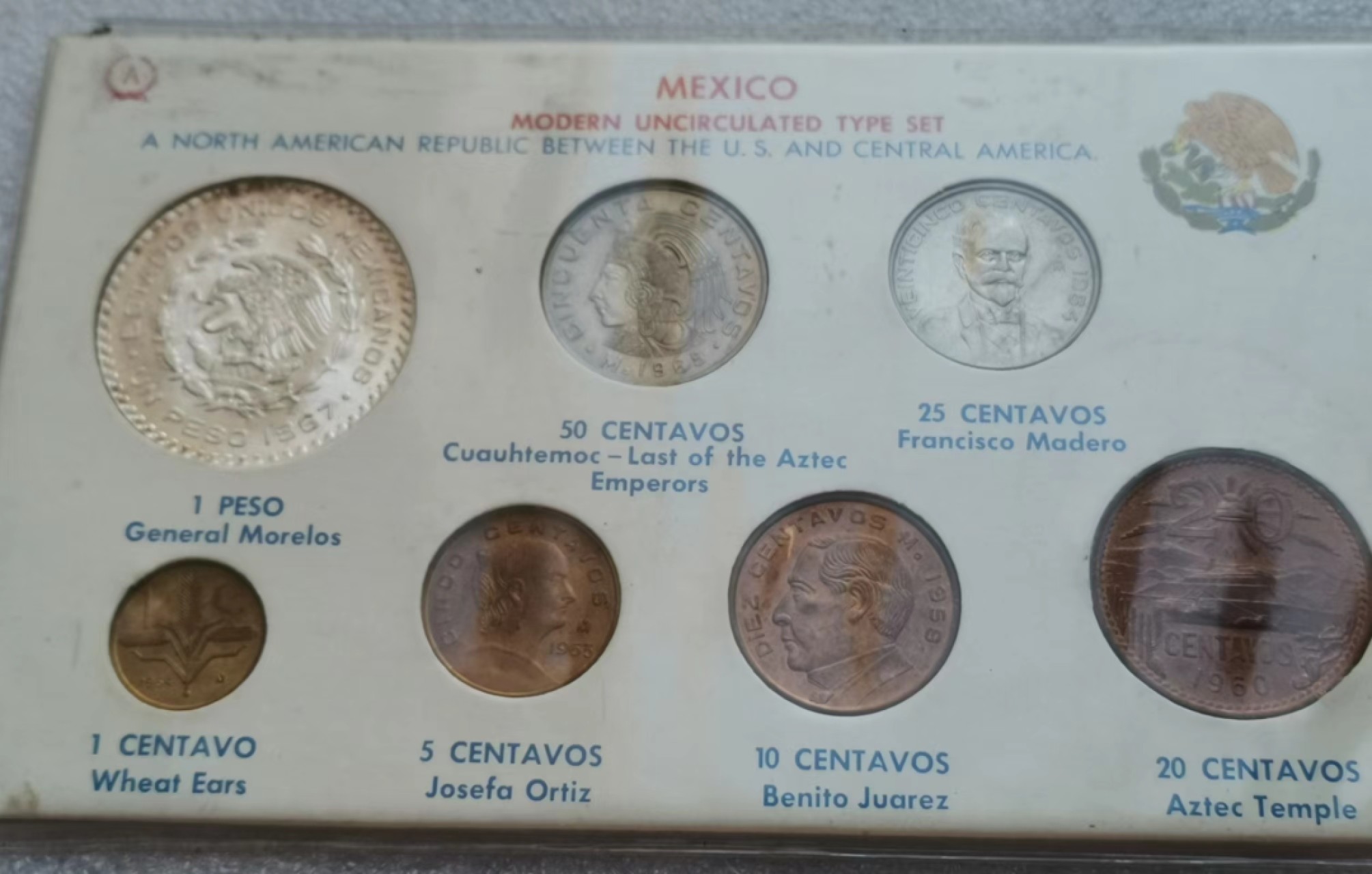 瓶子🏺第43期拍卖会 墨西哥1960-1967年7枚套（含银币）