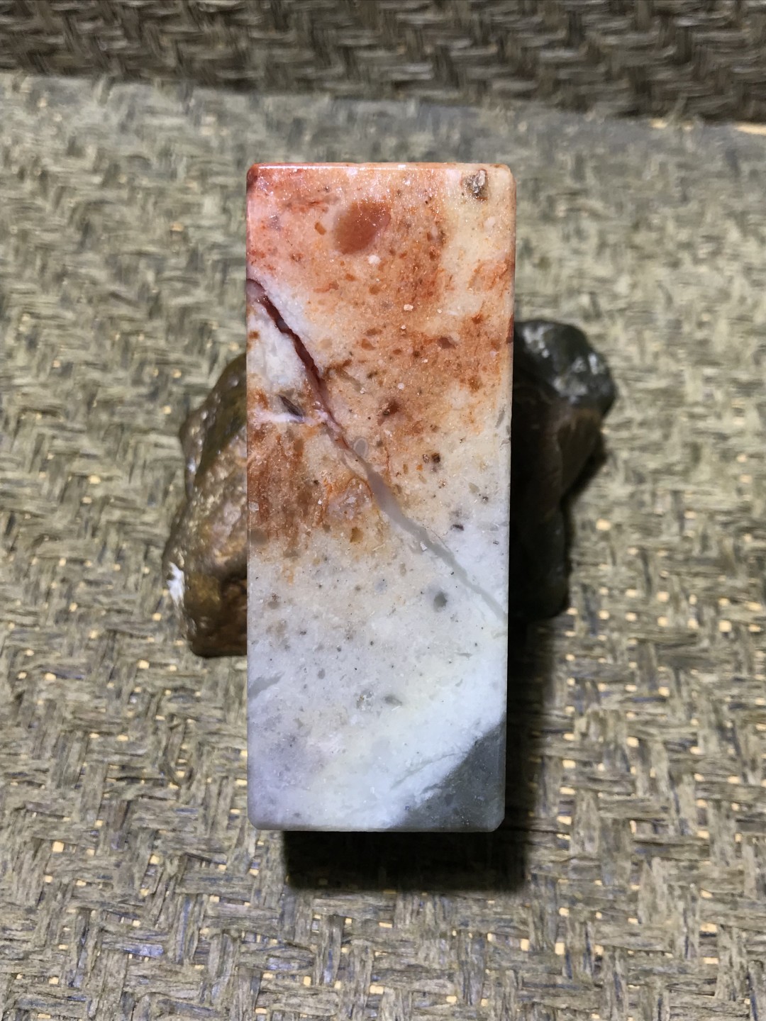 寿山芙蓉冻石大随形素章一方