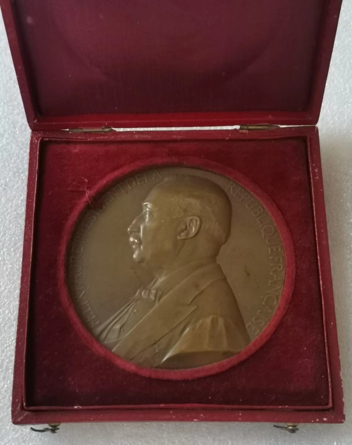 瓶子🏺第43期拍卖会 法国1895年总统系列福尔当选铜章（原盒）