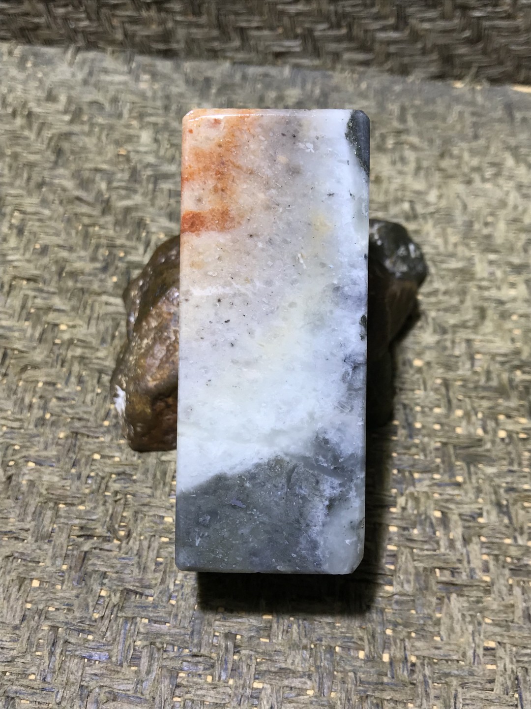 寿山芙蓉冻石大随形素章一方