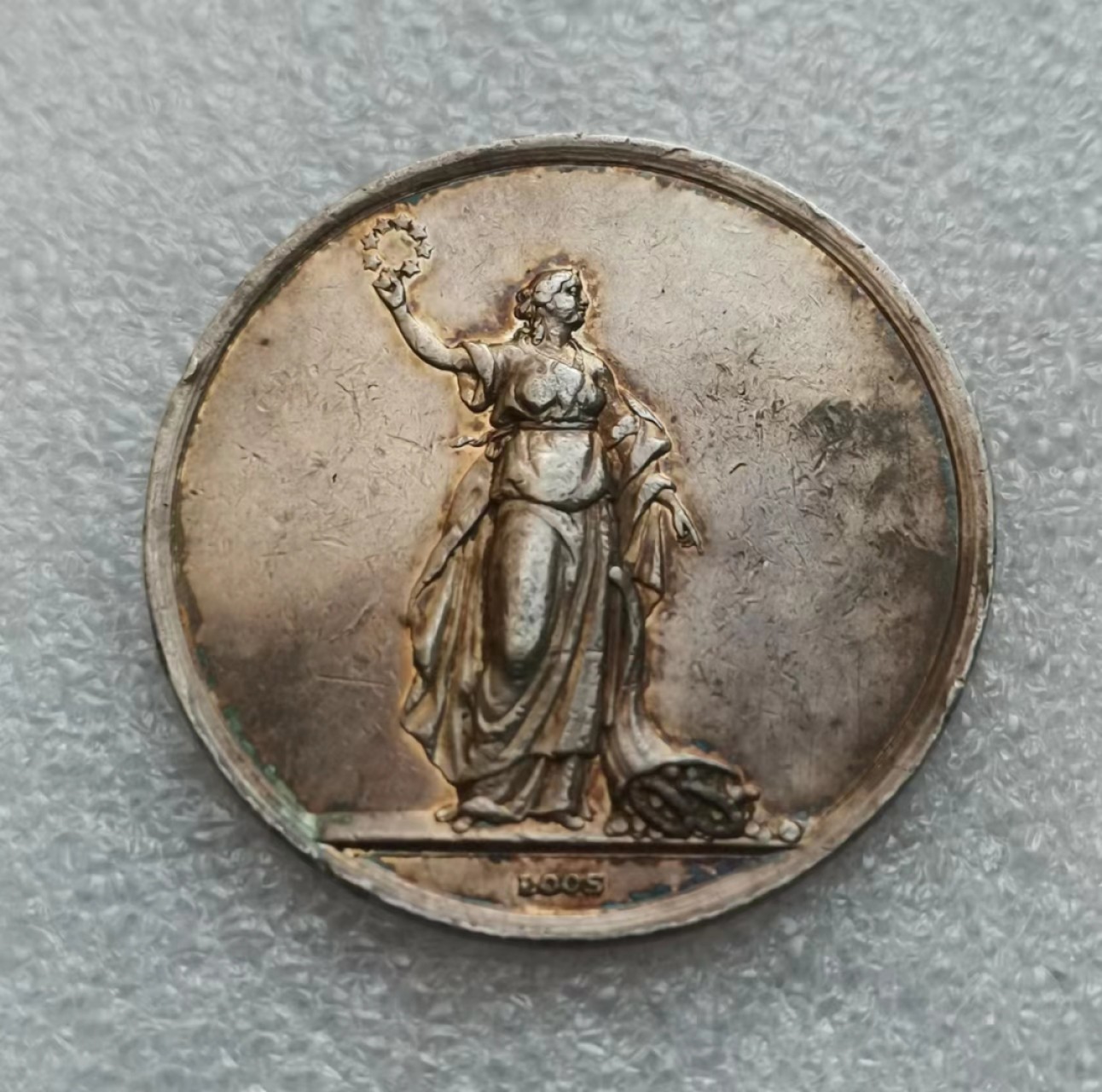 瓶子🏺第43期拍卖会 德国19世纪loos大师丰饶女神宗教银章