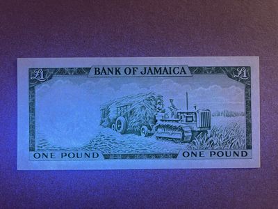 《张总收藏》61期——冠军外币 牙买加1镑 UNC 1964年发行 女王钞 P-51Ca