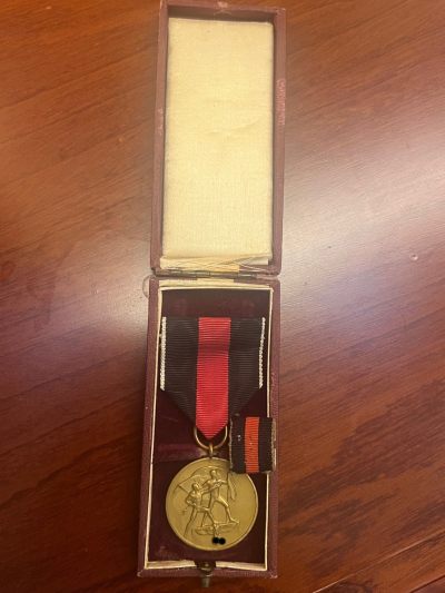 弎泉埠中外章牌杂件拍卖-第一场 - 美品原盒略1938年苏台德阅兵纪念章