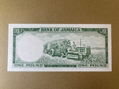 《张总收藏》61期——冠军外币 牙买加1镑 UNC 1964年发行 女王钞 P-51Ca