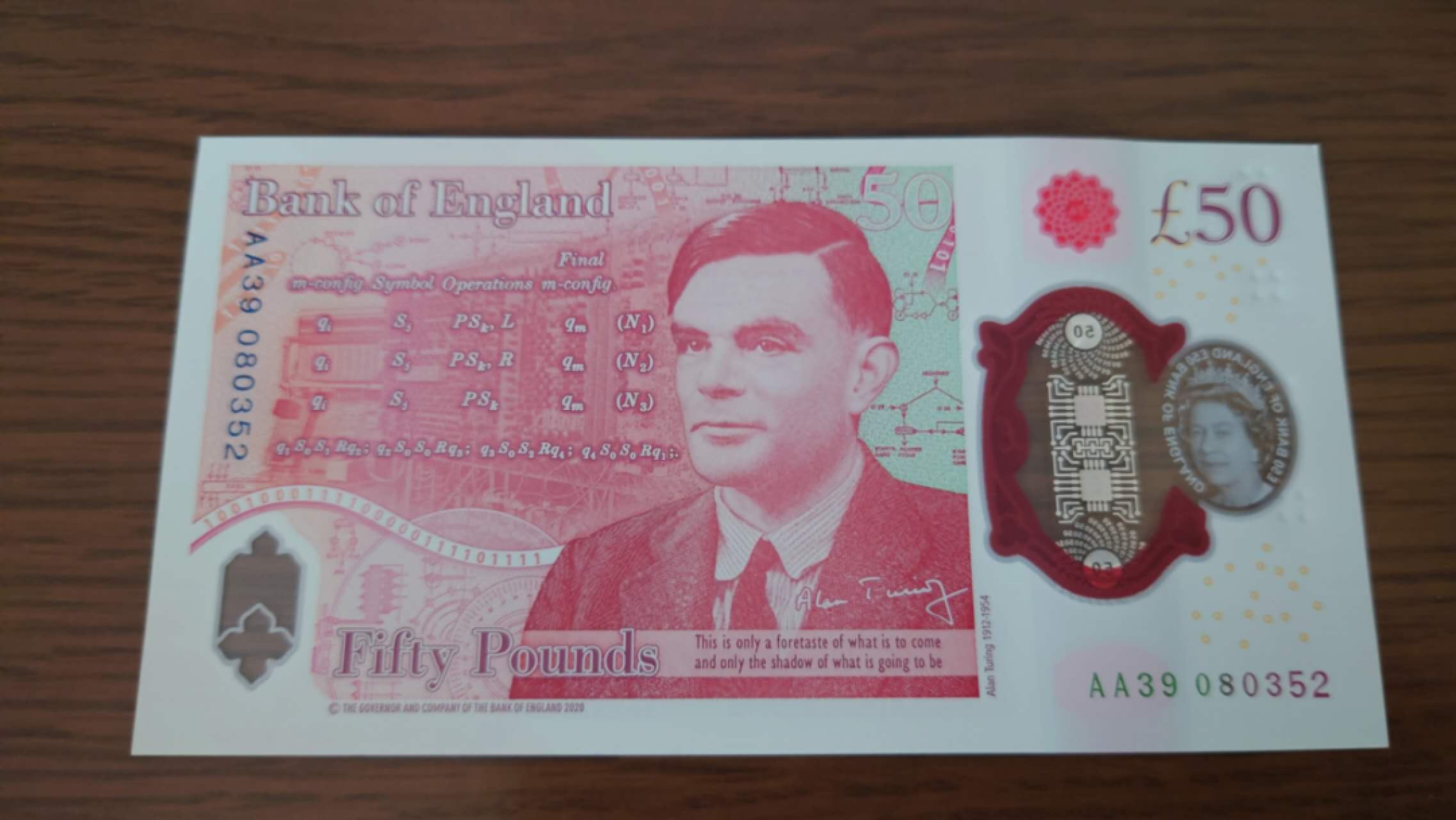 【囧羊收藏】精选微拍第46期暨2022年第三期  港澳台和外币 2020年英国G序列50镑塑料钞 首发AA冠无47尾号352 全新UNC