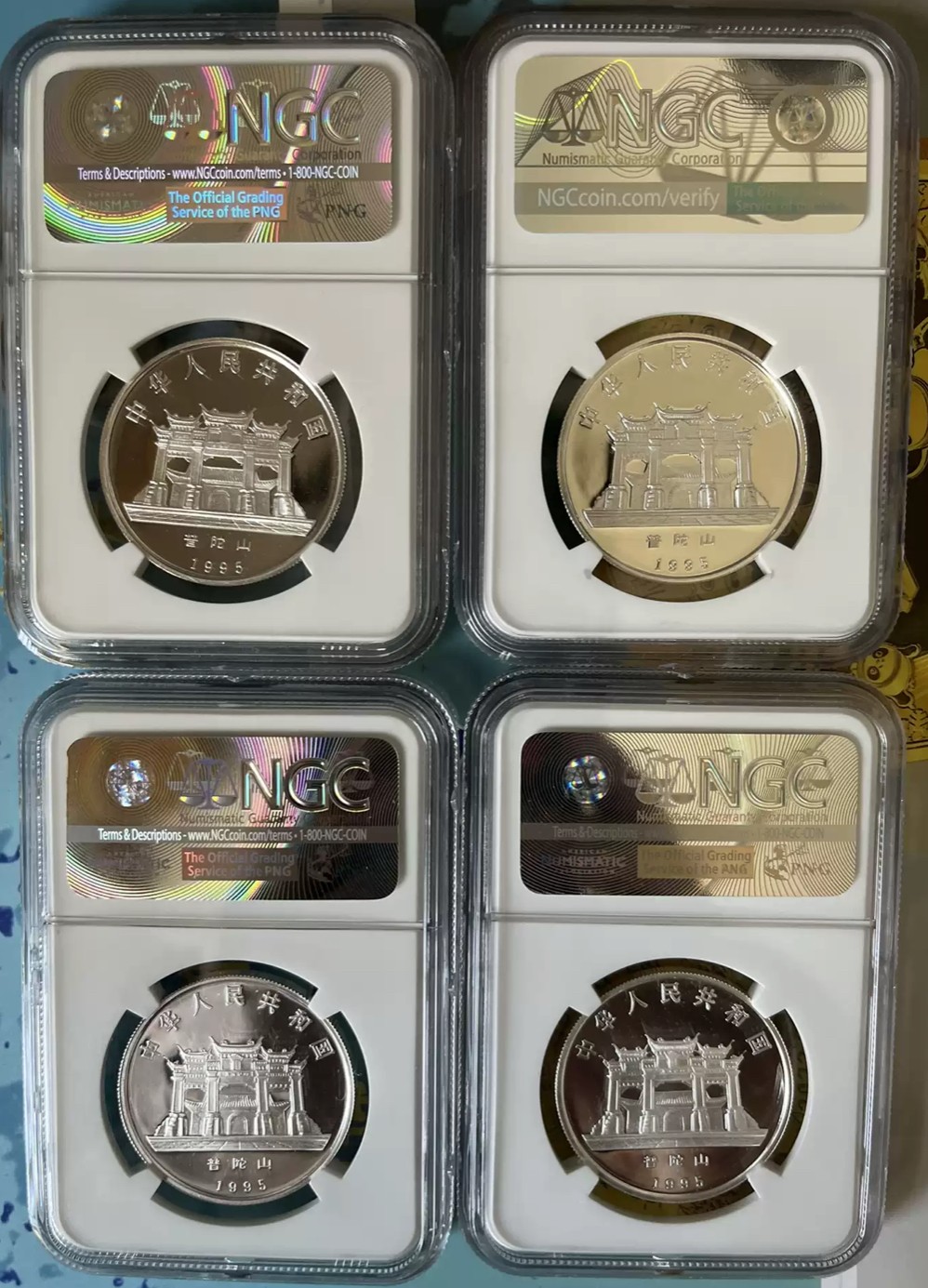 老精稀金银币专场「第10期」 1995年1/2盎司观音银币