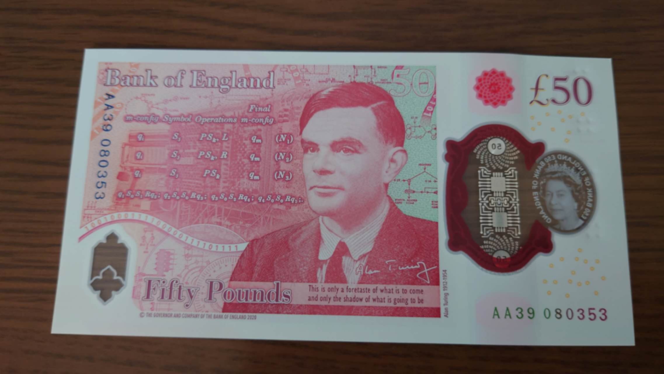 【囧羊收藏】精选微拍第46期暨2022年第三期  港澳台和外币 2020年英国G序列50镑塑料钞 首发AA冠无47尾号353 全新UNC