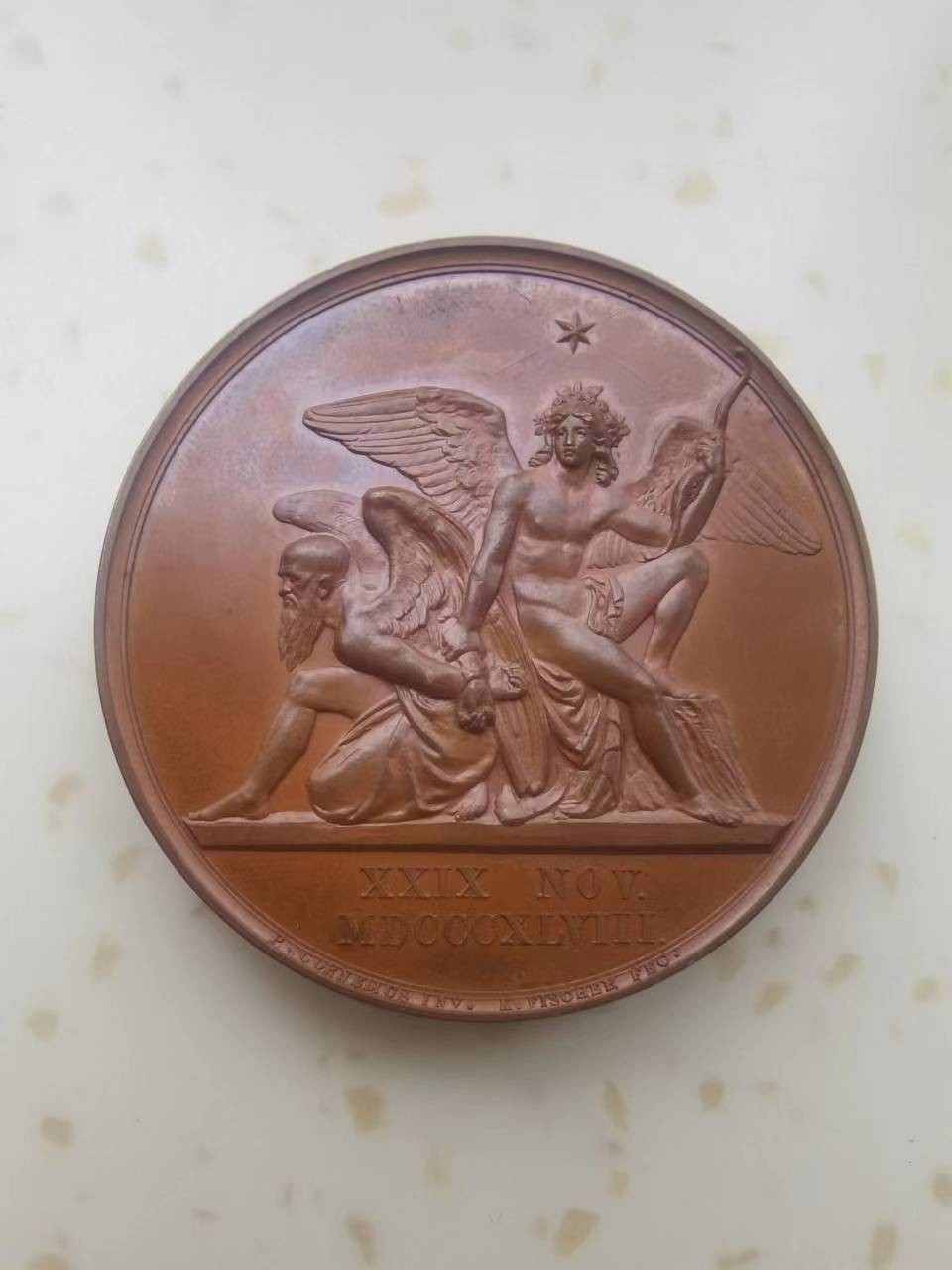 外章精选 1848年威廉四世银婚铜章