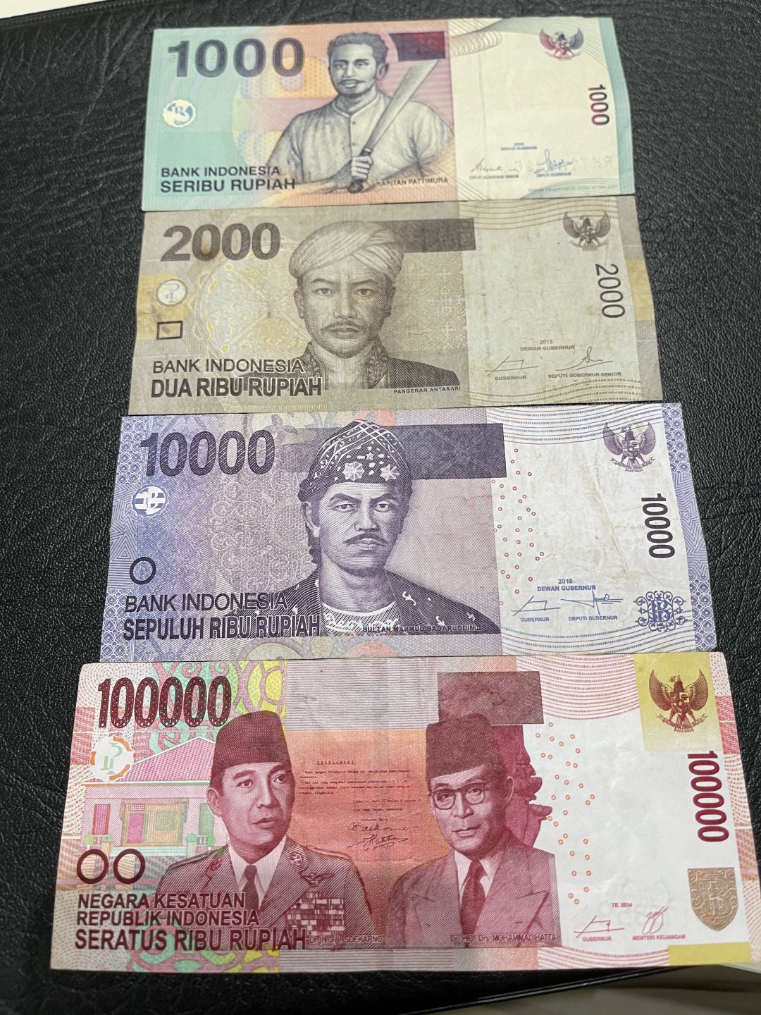 《外钞收藏家》第一百八十三期拍卖 印尼4张纸币 流通品相