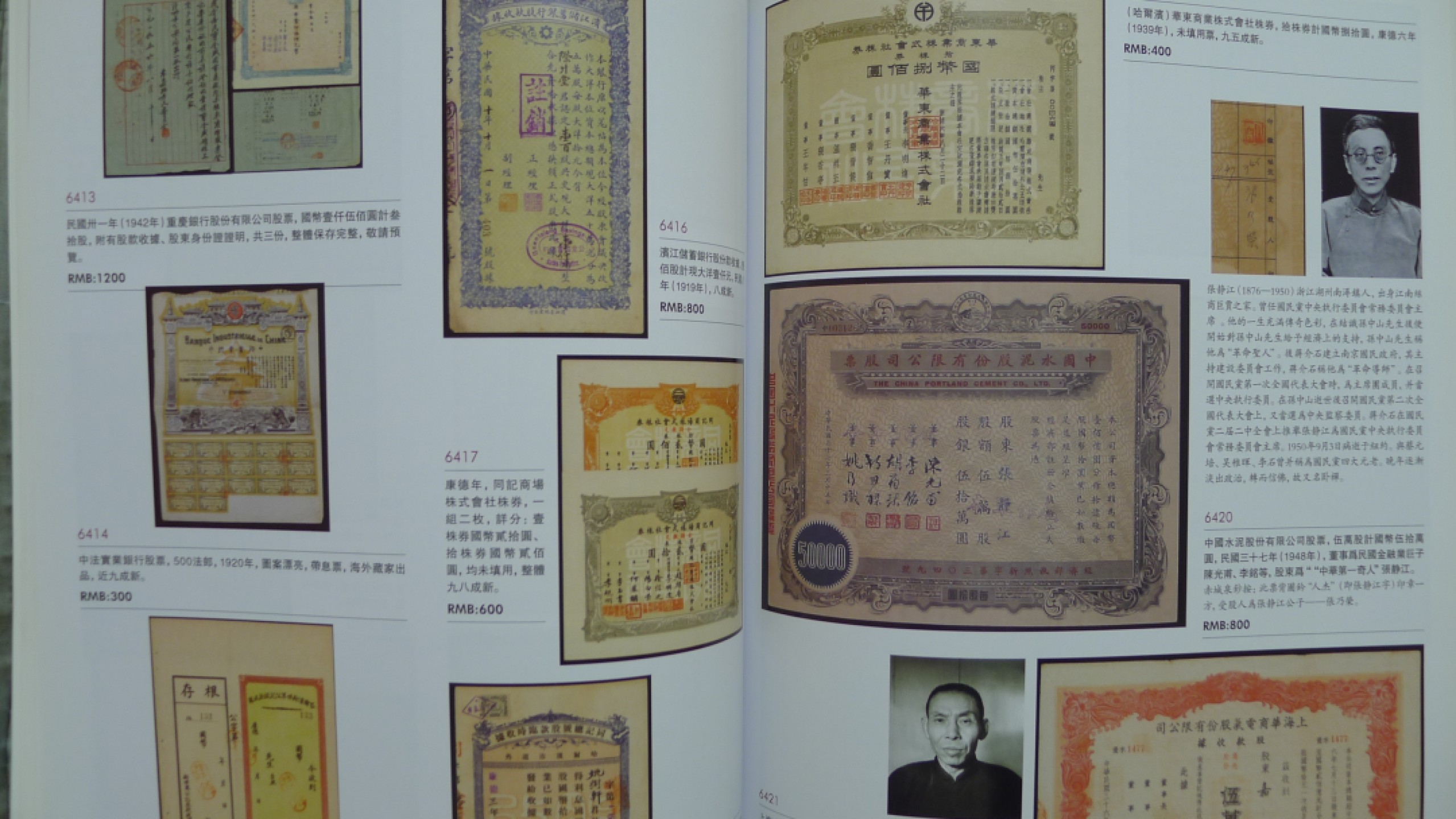 世界钱币章牌书籍专场拍卖第89期 泓盛2015 中国纸币（纸币、股票、债券等）