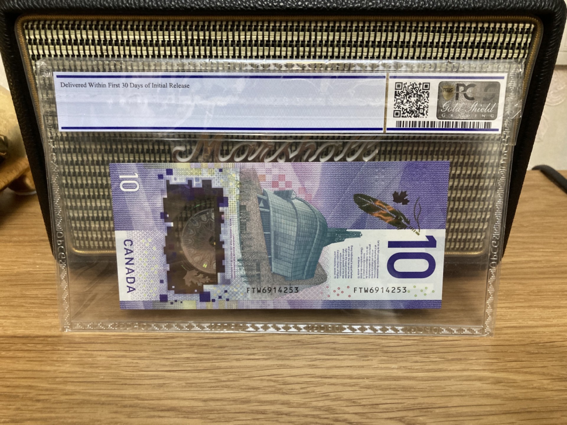 加拿大塑料钞 10加元 2018年 IBNS世界最佳纸币 首发 First Print Pcgs68高分