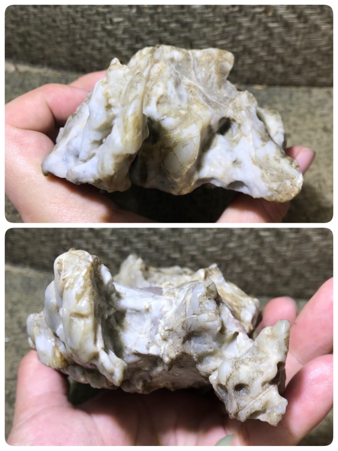 精美戈壁高玉化风凌石原石笔摆件.（把件）一块