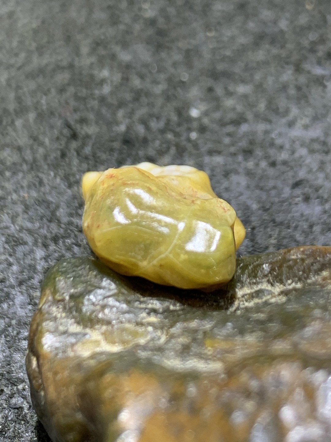 精美戈壁筋脉石小原石一颗
