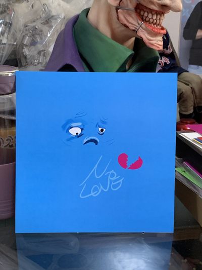 零元拍：艺术家 肠小黑 新作《NO LOVE》，摆烂系列作品复制画。 - 零元拍：艺术家 肠小黑 新作《NO LOVE》，摆烂系列作品复制画。