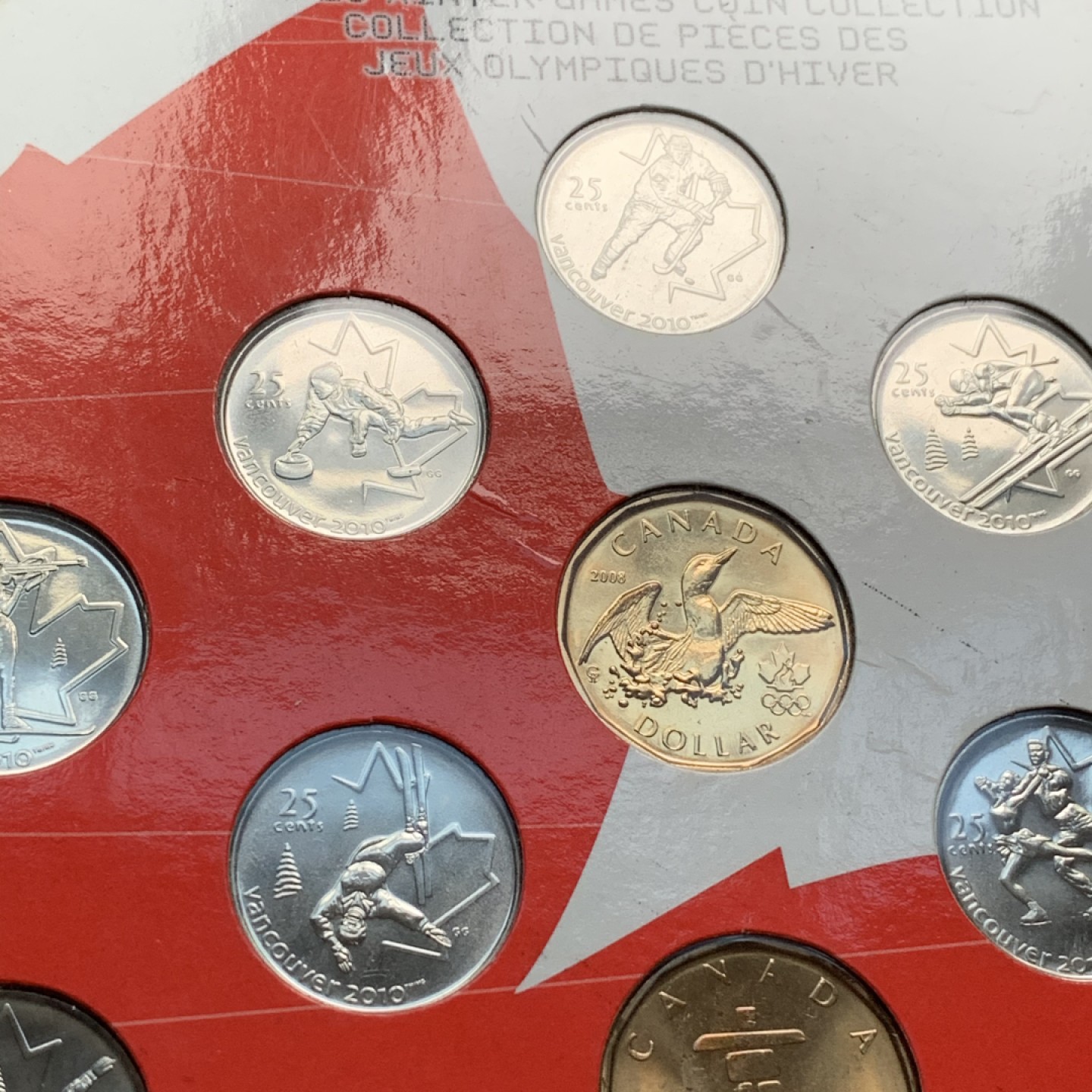 《竞宝斋》第66场-本周日，周一2场连拍（全场不限金额包邮） 加拿大 2010年 纪念冬奥会 14枚封装 套币 少见