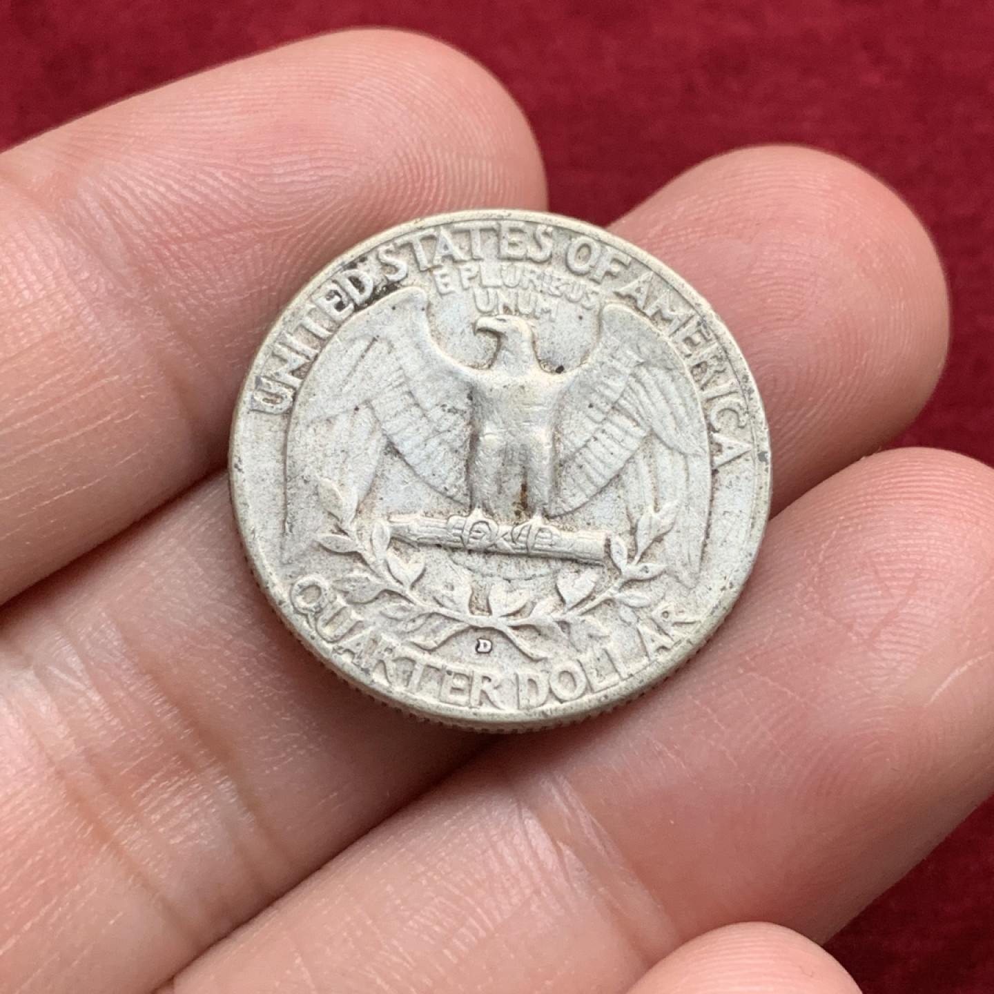 《竞宝斋》第66场-本周日，周一2场连拍（全场不限金额包邮） 美国 1952年  25美分银币  高点不错