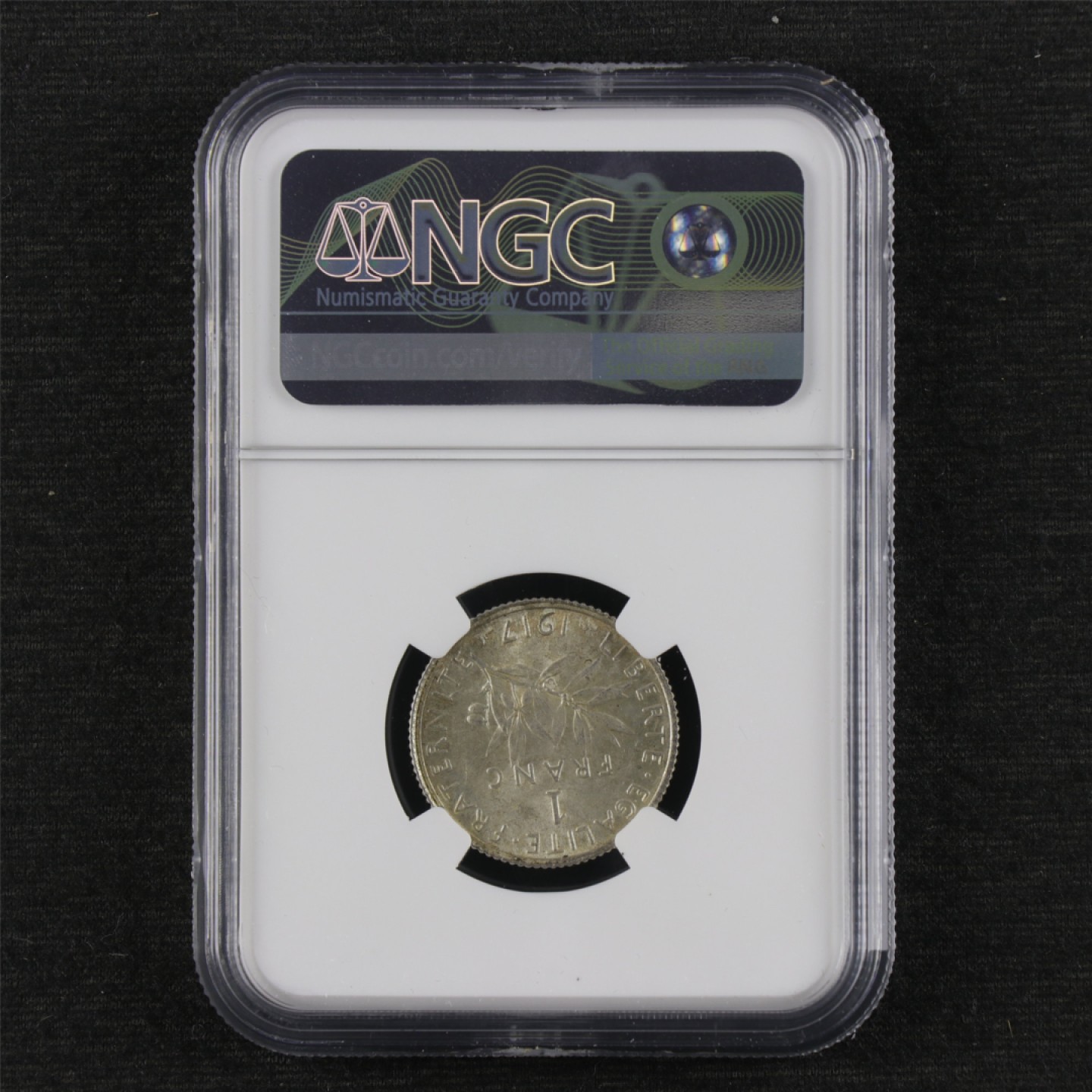 【亘邦集藏】第114期拍卖 1917年 法国1法郎硬币 NGC MS 63 6397032-110