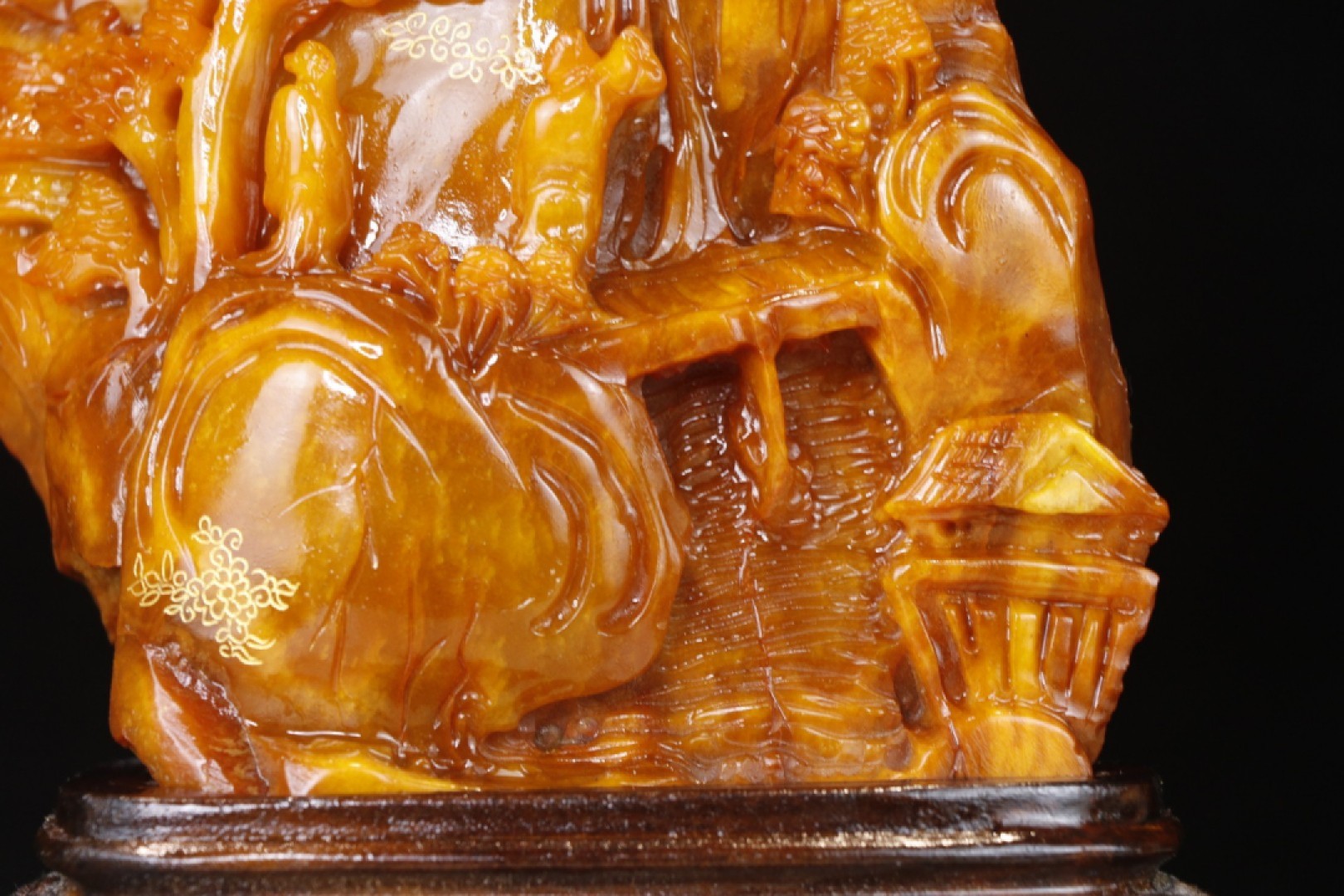 精品田黄石（尚均作）“高山访友”山子摆件 尺寸：高25cm宽17cm重5.5斤