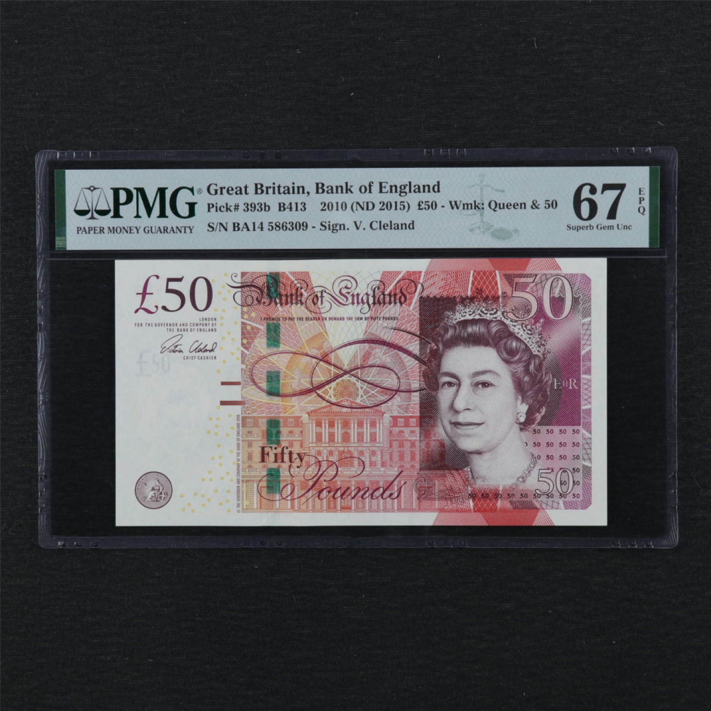 【亘邦集藏】第114期拍卖 2010年 英国50英镑 PMG 67EPQ BA14 586309