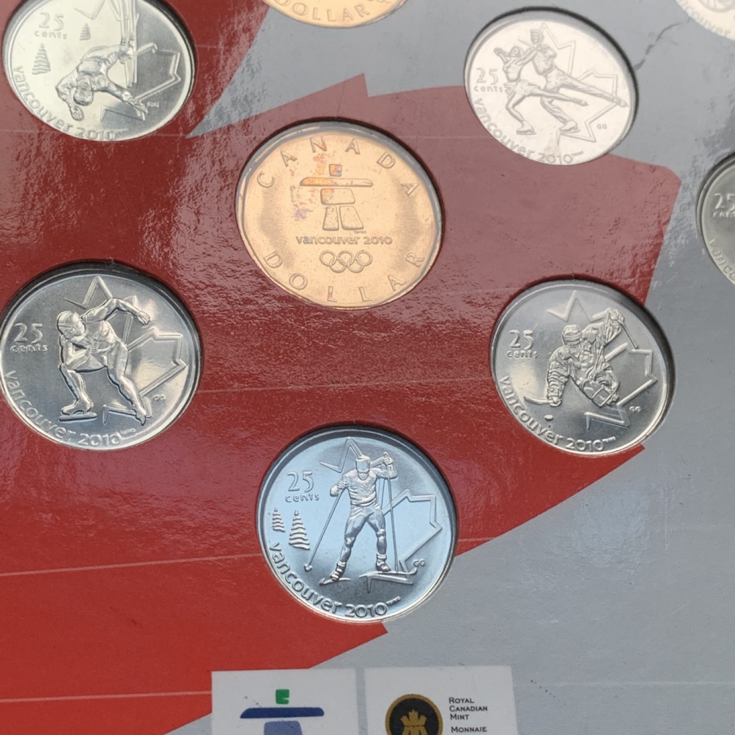 《竞宝斋》第66场-本周日，周一2场连拍（全场不限金额包邮） 加拿大 2010年 纪念冬奥会 14枚封装 套币 少见